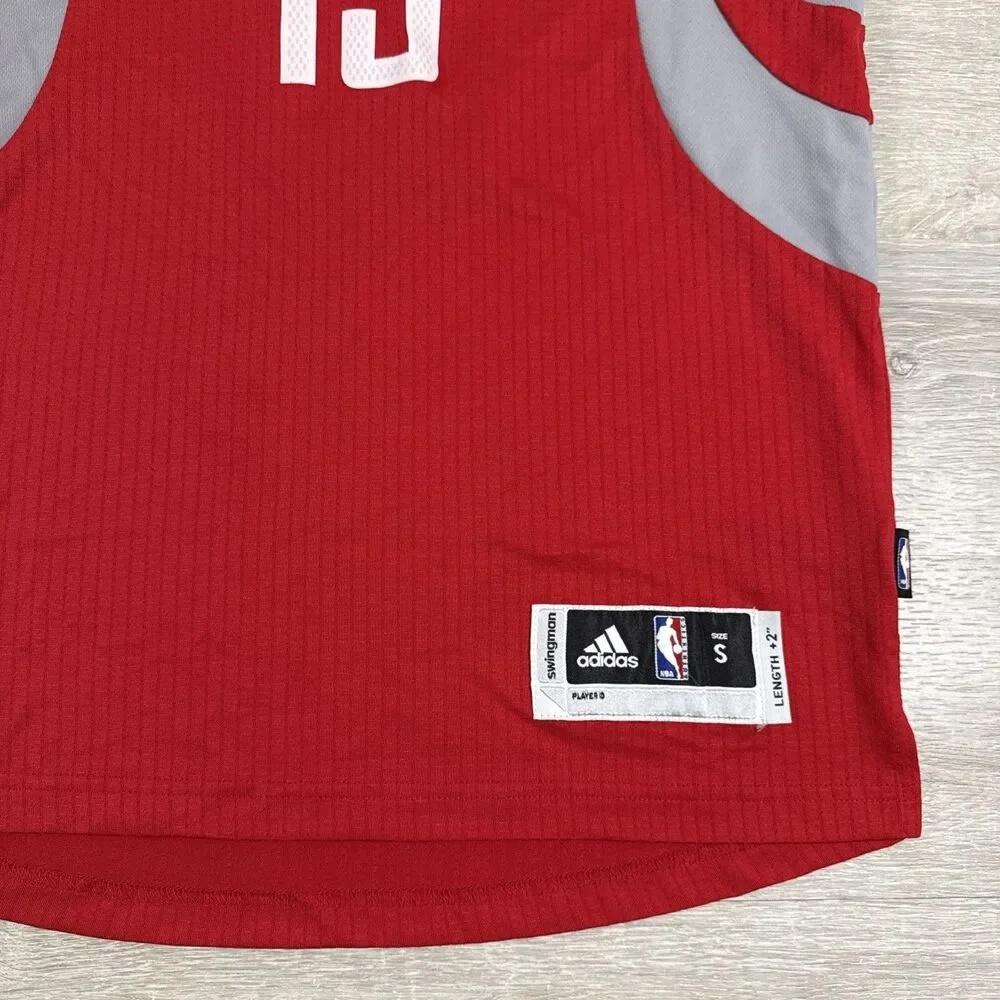 James Harden Jersey Houston Rockets NBA Adidas Swingman Men's Red Small +2